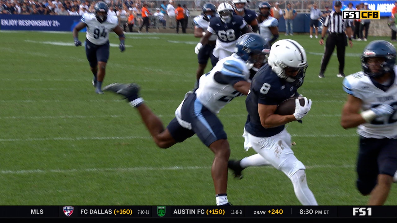 Drew Allar connects with Trebor Pena for 23-yard TD, extending Penn State's lead over Villanova