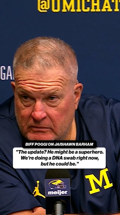 Biff Poggi made the reporters giggle with his update on Jaishawn 😂