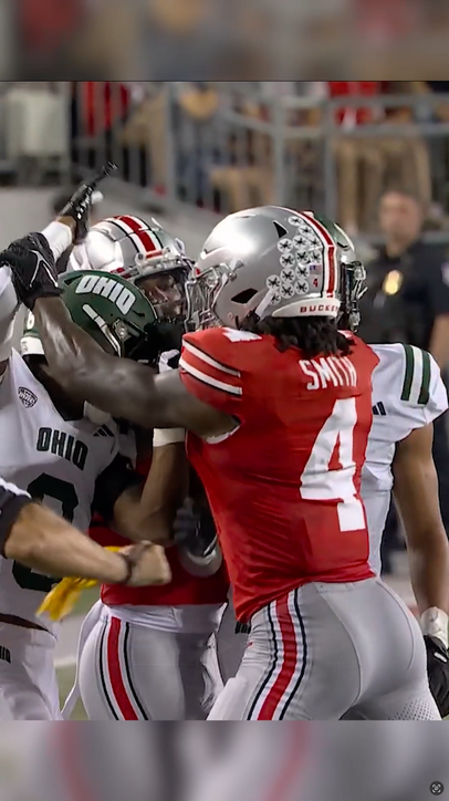Jeremiah Smith gets HEATED with Ohio player 😳