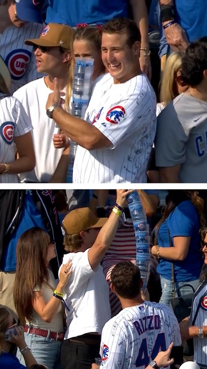 Anthony Rizzo starts beer snake 🍺🐍 