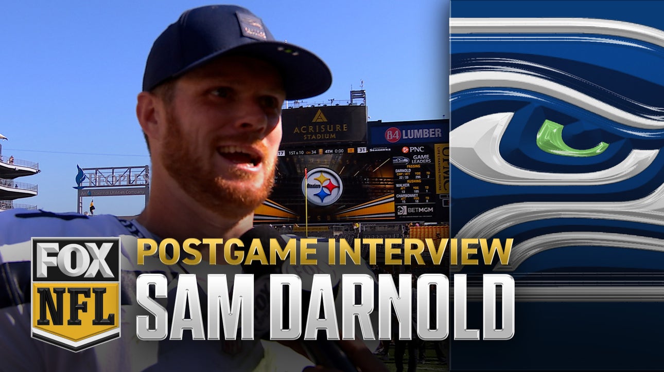 Sam Darnold on defeating Steelers, first win with Seahawks | NFL on FOX