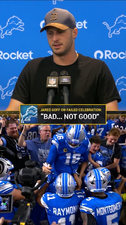 Jared Goff reflects on his FAILED leap into the stands 🤣