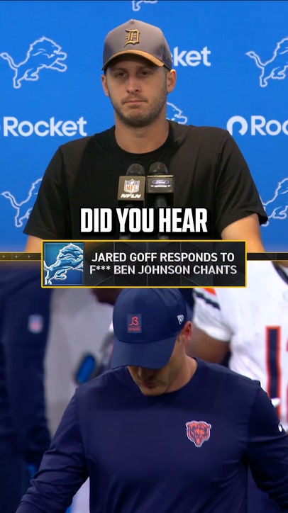 Jared Goff on how the fans responded to Ben Johnson’s return to Detroit 😳