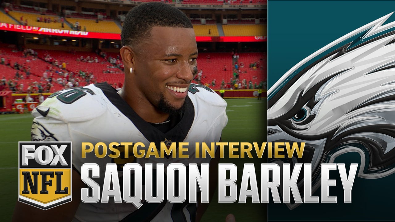 Saquon Barkley on Eagles' win over Chiefs, dominance of tush push & more