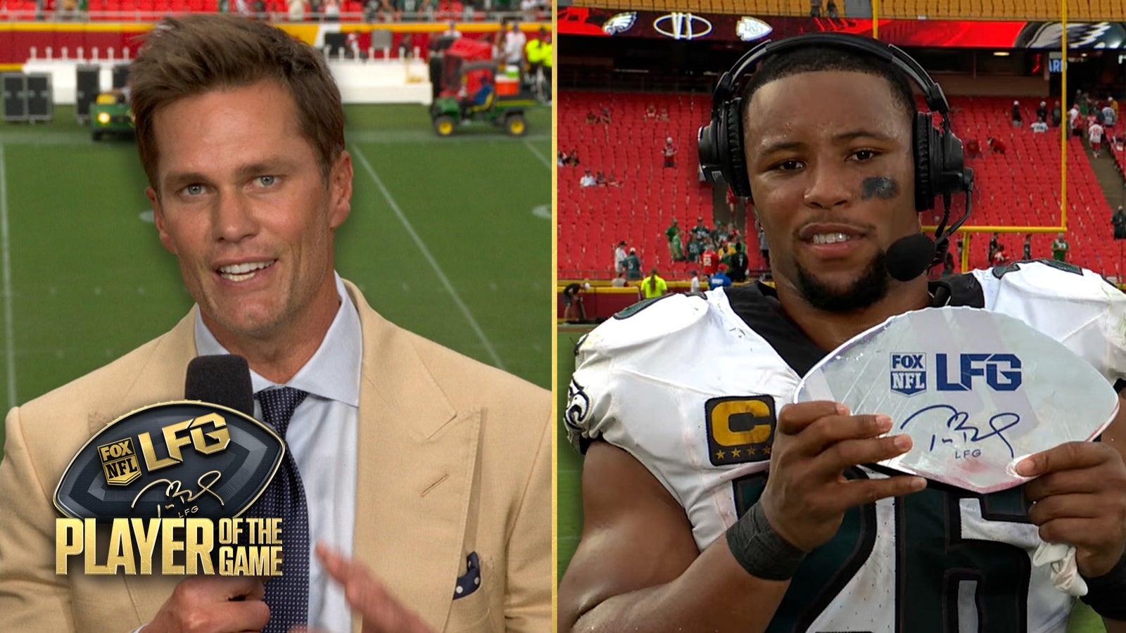 Tom Brady's LFG Player of the Game: Eagles RB Saquon Barkley