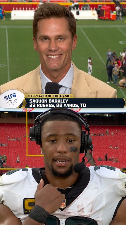 Saquon Barkley is Tom Brady's LFG Player of the Game 🏆