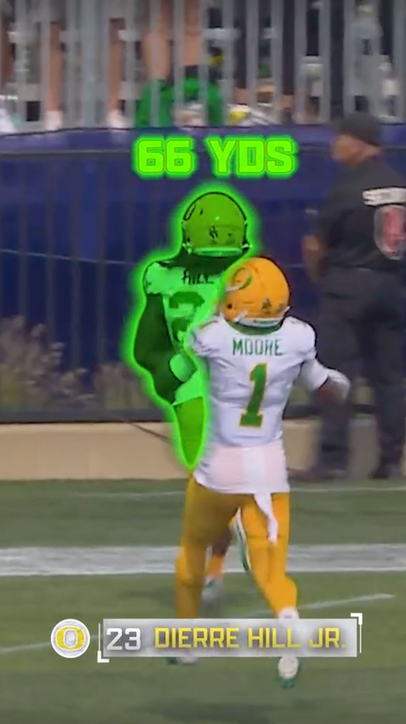 Dierre Hill Jr. takes it 66 yards to the house 💨