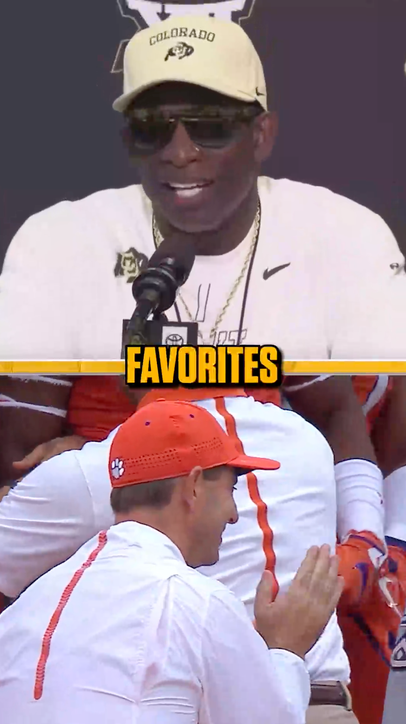 Deion shows respect to Dabo Swinney🫡