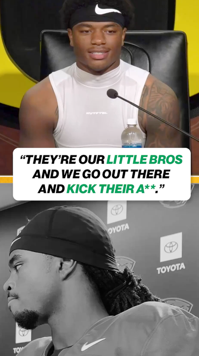 Oregon's Jerry Mixon shares how the Ducks handle their rivalry with Oregon State 🦆