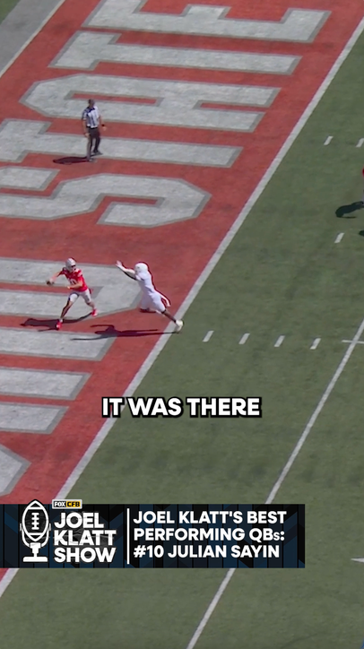 Julian Sayin is one of Klatt's top 10 best-performing QB so far this season 🔥