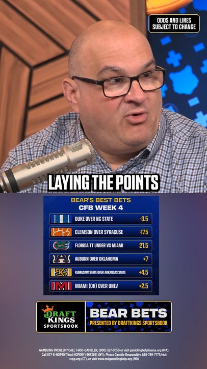 Bear's Best Bets for Week 4 CFB 🐻💰