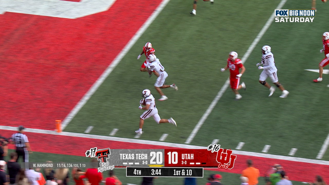 Cameron Dickey rushes for a 24-yard TD to extend Texas Tech's lead over Utah