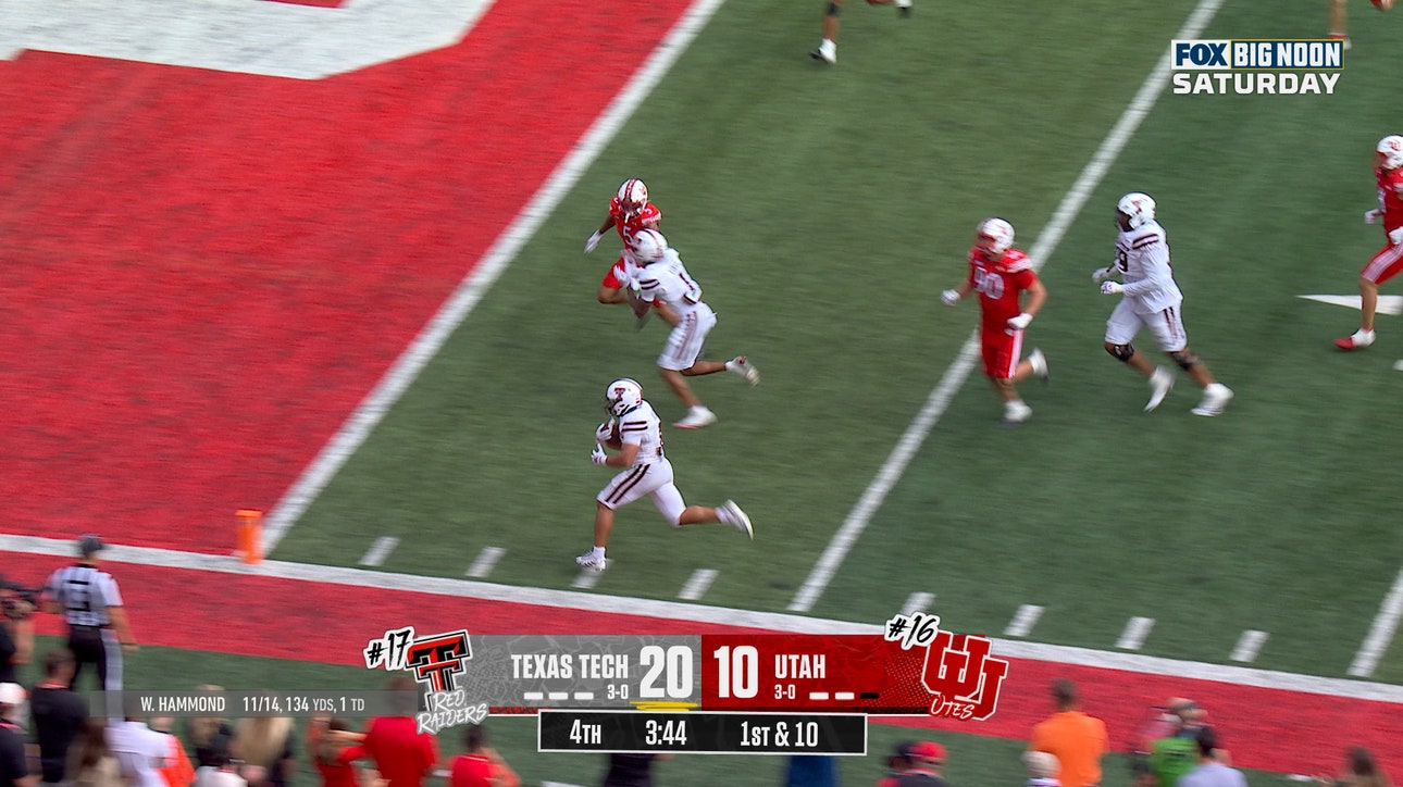 Cameron Dickey rushes for a 24-yard TD to extend Texas Tech's lead over Utah