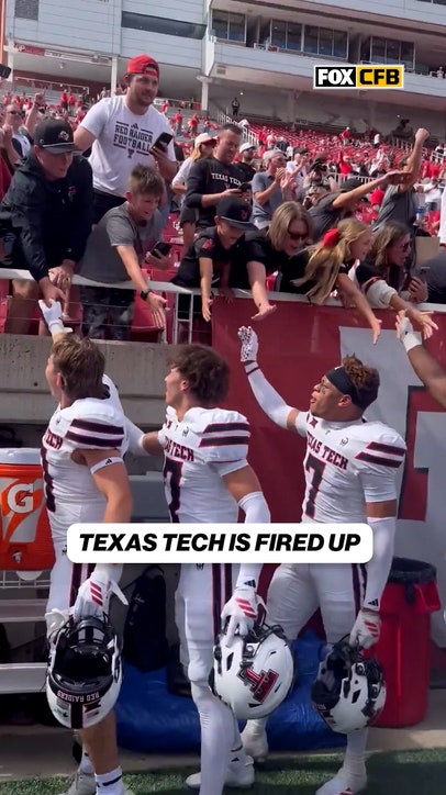 TEXAS TECH PLAYERS AND FANS ARE LIT IN SALT LAKE CITY