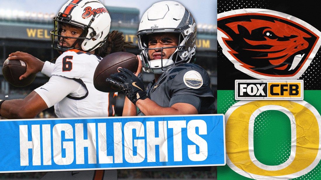 Oregon State Beavers vs. No. 6 Oregon Ducks Highlights | FOX College Football