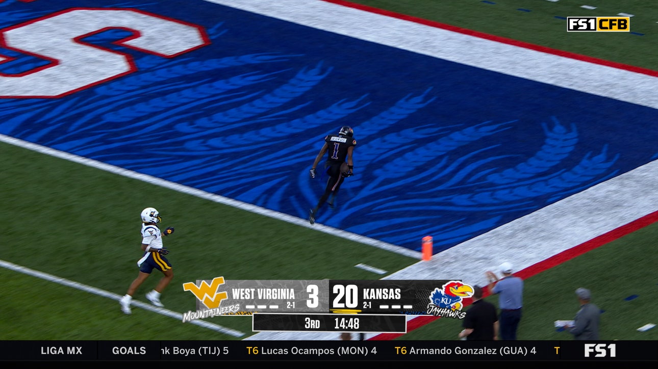 Emmanuel Henderson Jr. returns 94-Yard Kickoff for Touchdown, extending Kansas' lead over West Virginia