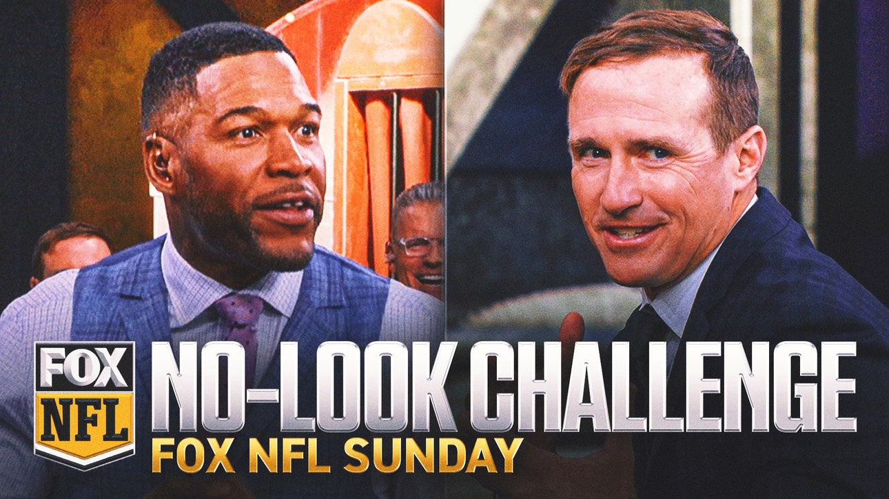 Drew Brees, 'FOX NFL Sunday' Crew compete in No-Look Pass Challenge
