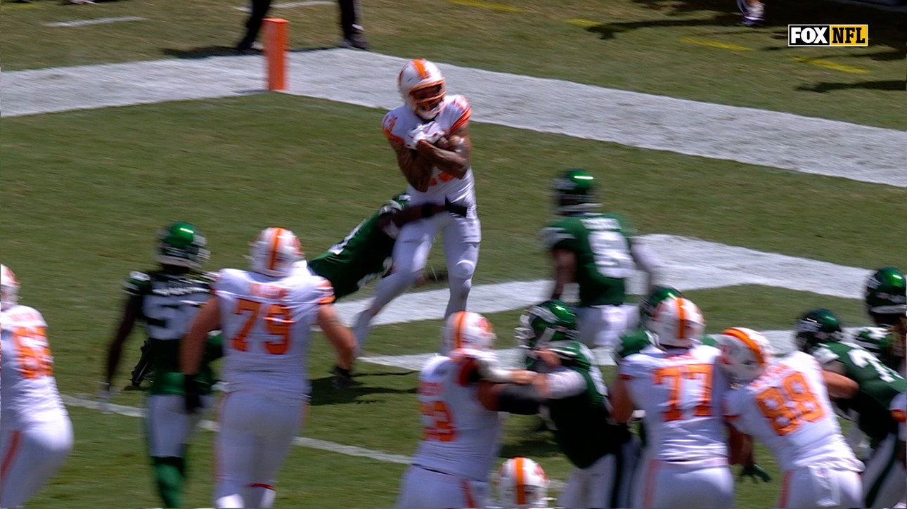 Baker Mayfield throws 5-yard TD to Mike Evans, giving Buccaneers lead over Jets | NFL Highlights