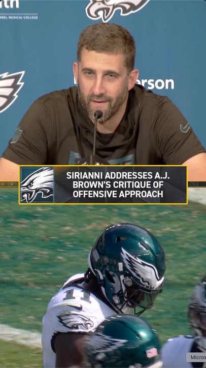 Nick Sirianni downplays A.J. Brown's comments of Eagles' offense being conservative 👀