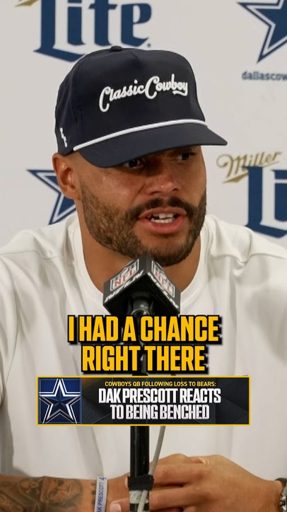 Dak Prescott reacts to being benched late in game 😳