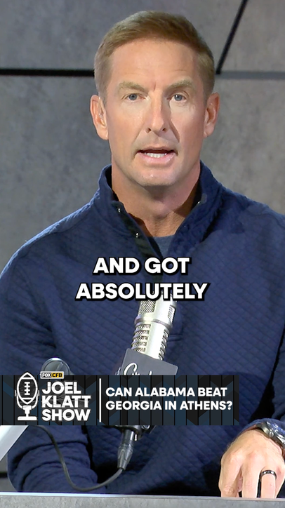 Joel Klatt expressed concern about Alabama on the road 😬