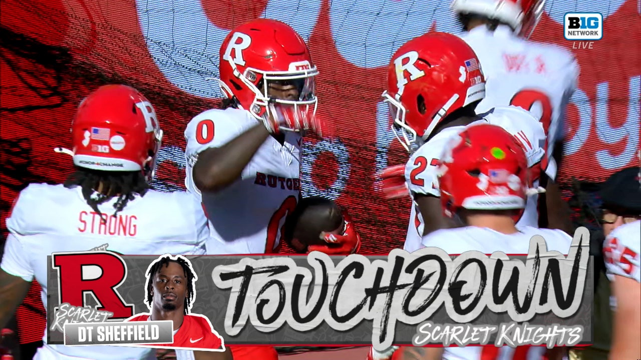 DT Sheffield makes great 4-Yard catch for Rutgers first touchdown vs Minnesota