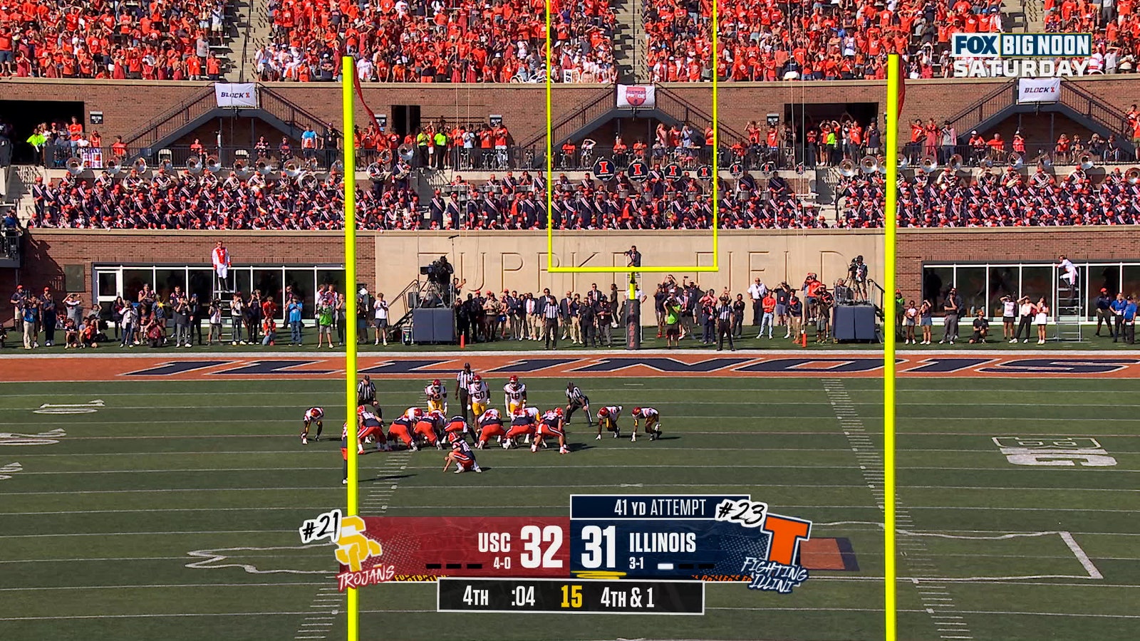 Illinois' David Olano drills game-winning 41-yard field goal vs. USC