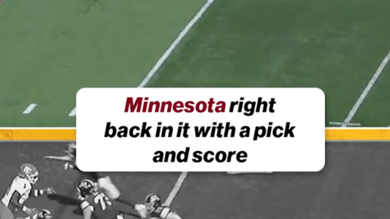 The Golden Gophers tie it up after a slow start 👏 