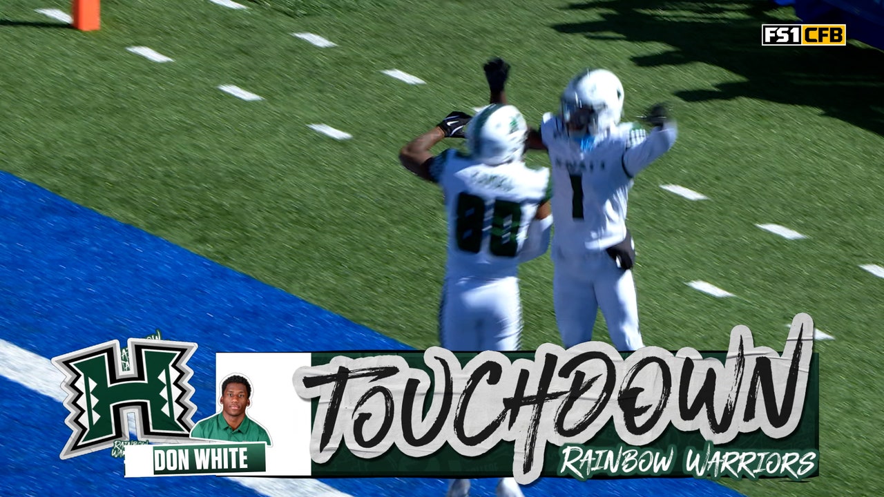 Micah Alejado finds Brandon White for 24-yard TD, giving Hawai'i lead over Air Force