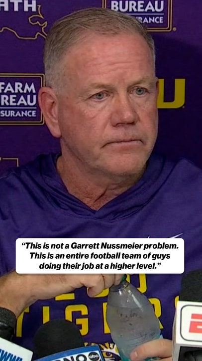 'This is not a Garrett Nussmeier problem' – Brian Kelly 😳