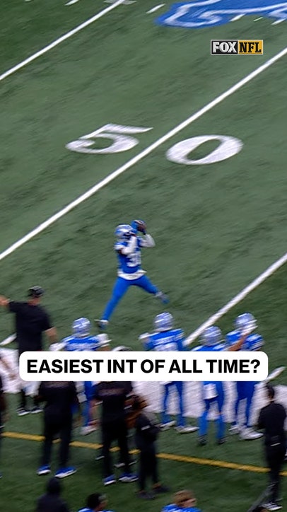 Lions' Kerby Joseph gets EASIEST INT of All Time? 👀