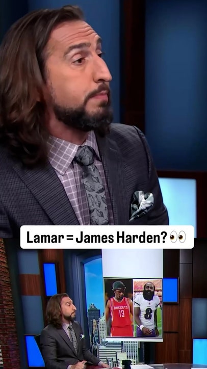 Nick dropped a Lamar Jackson-James Harden banner 😬