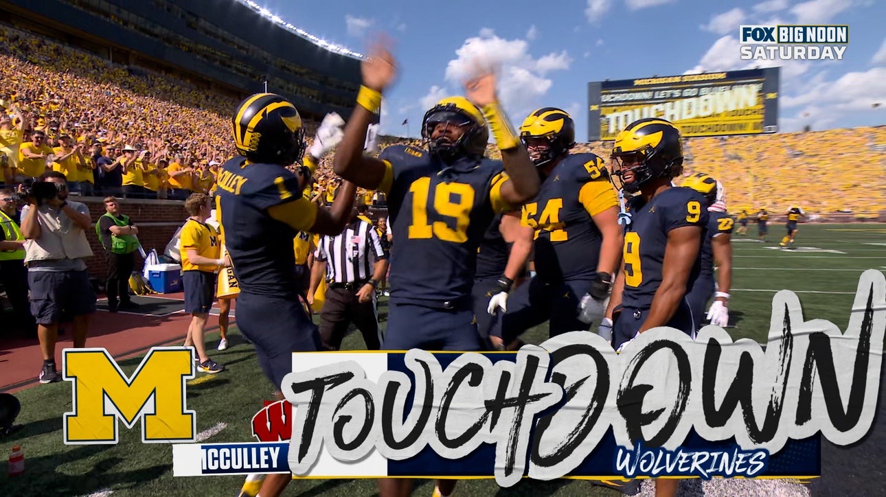Bryce Underwood finds Donaven McCulley for a 29-yard TD to extend Michigan's lead over Wisconsin