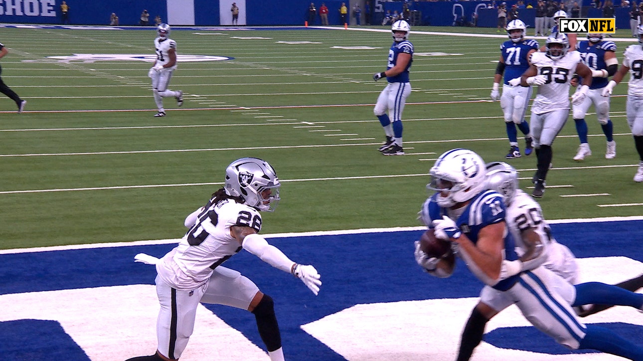 Daniel Jones finds Michael Pittman for four-yard TD, extending Colts' lead over Raiders | NFL Highlights