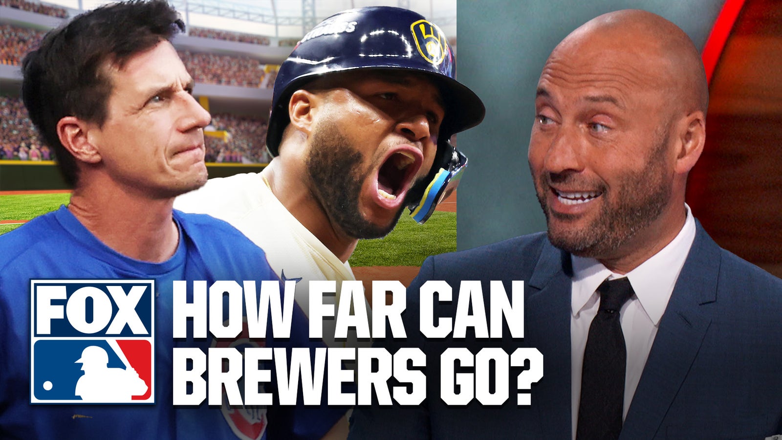 Brewers are out to PROVE a point after 2-0 lead vs Cubs 🔥 Derek Jeter, Big Papi & A-Rod weigh in