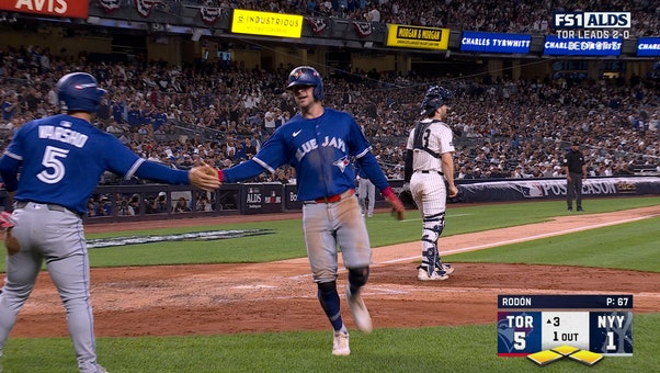 Blue Jays' four-run inning extends their lead to 6-1 over Yankees in ALDS