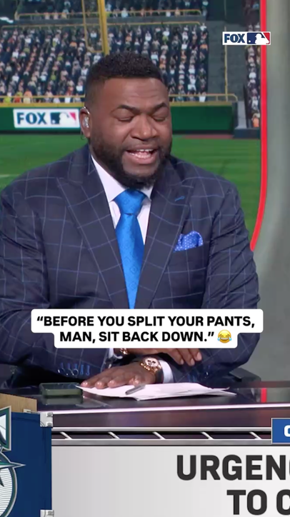 Careful there, Big Papi! 😭