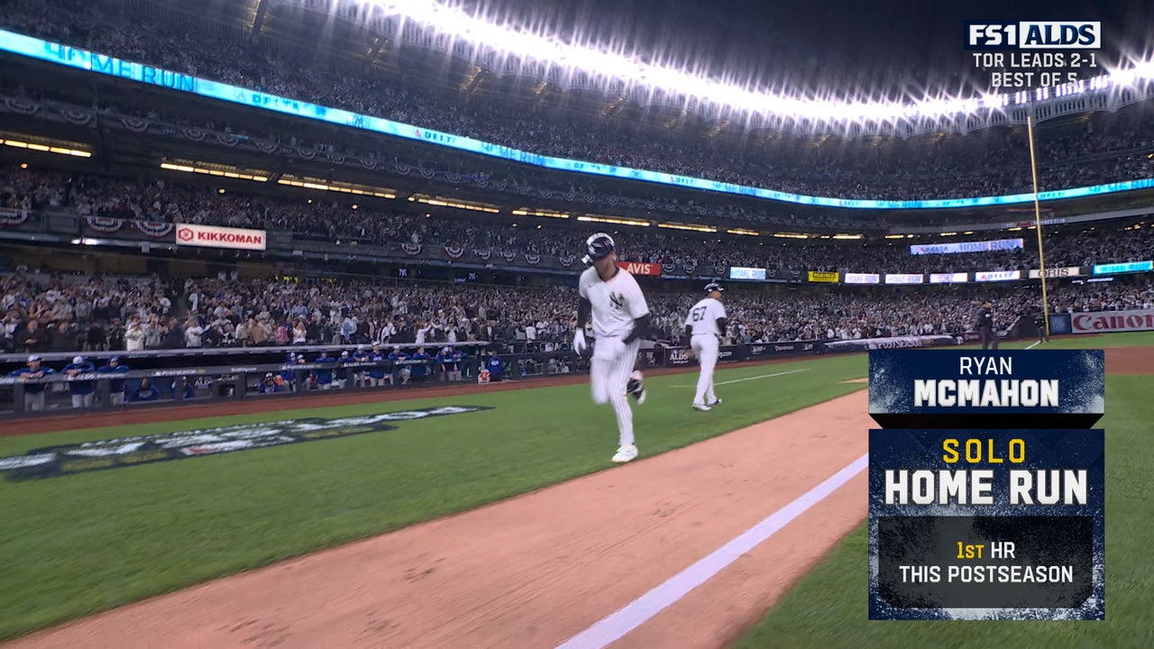 Yankees' Ryan McMahon crushes a solo home run to tie game against Blue Jays