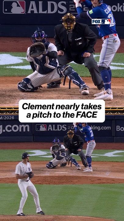 Ernie Clement was not happy with this pitch 😬