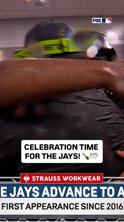 Champagne time for the Toronto Blue Jays! 🍾