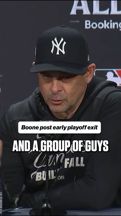 Aaron Boone's opening thoughts after the Yankees' ALDS exit 🫤