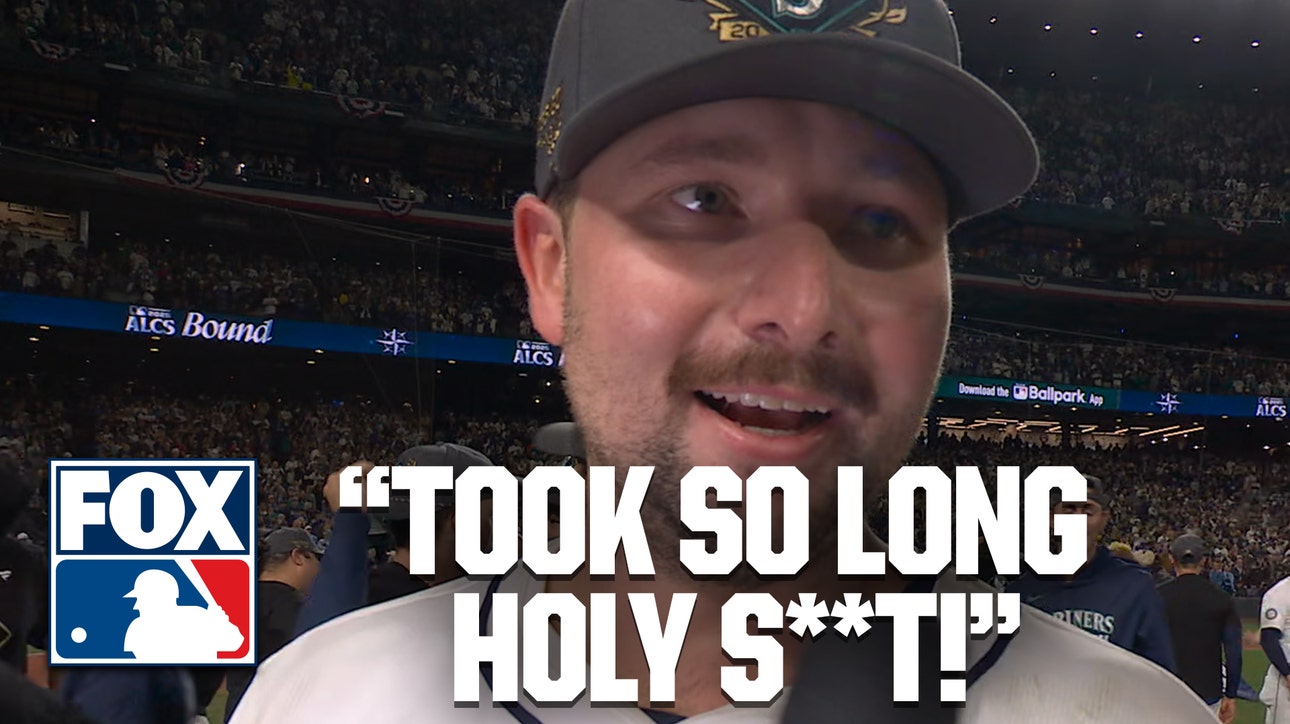 Cal Raleigh, Julio Rodriguez, & more REACT to winning Game 5 over Tigers | MLB on FOX