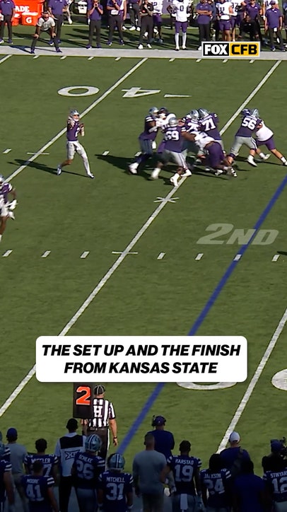 Good hands on a quick response from K-State 💪 