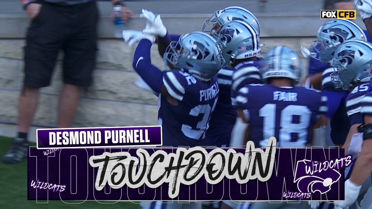 Desmond Purnell returns interception 25 yards for TD, extending Kansas State's lead over TCU