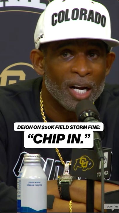 Deion loves the field storm, but has a constructive idea for how to handle the fine 😂