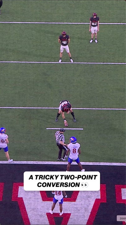 Trick play alert 🚨