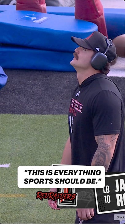 Jacob Rodriguez took time to play catch with the student section before their game today 👏