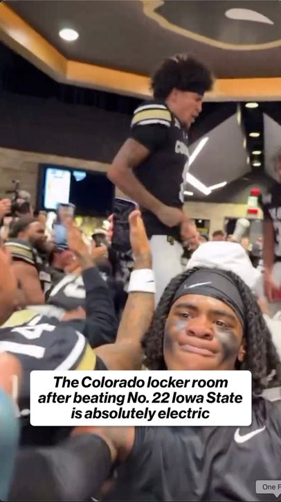 Colorado locker room is a vibe 🔥