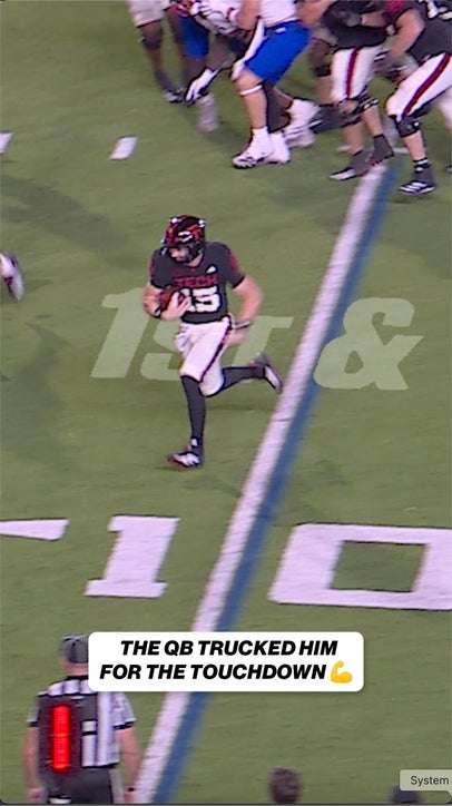 QB Will Hammond brought the BOOM with this TD run 💥💪