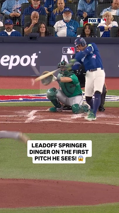 GEORGE SPRINGER LEADOFF TANK IN GAME 1! 🌕.....🔭